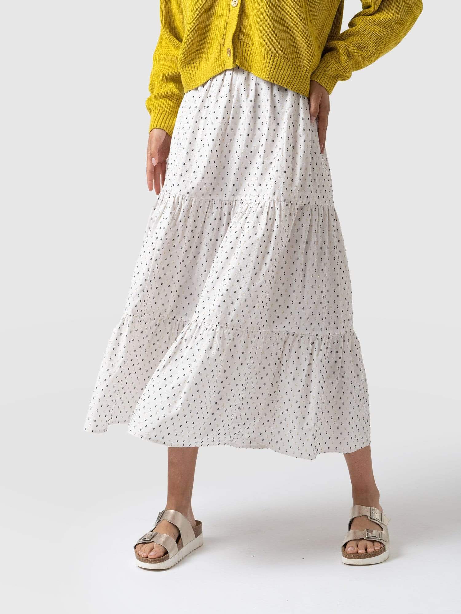 Greenwich Skirt White - Women's Skirts | Saint + Sofia® EU